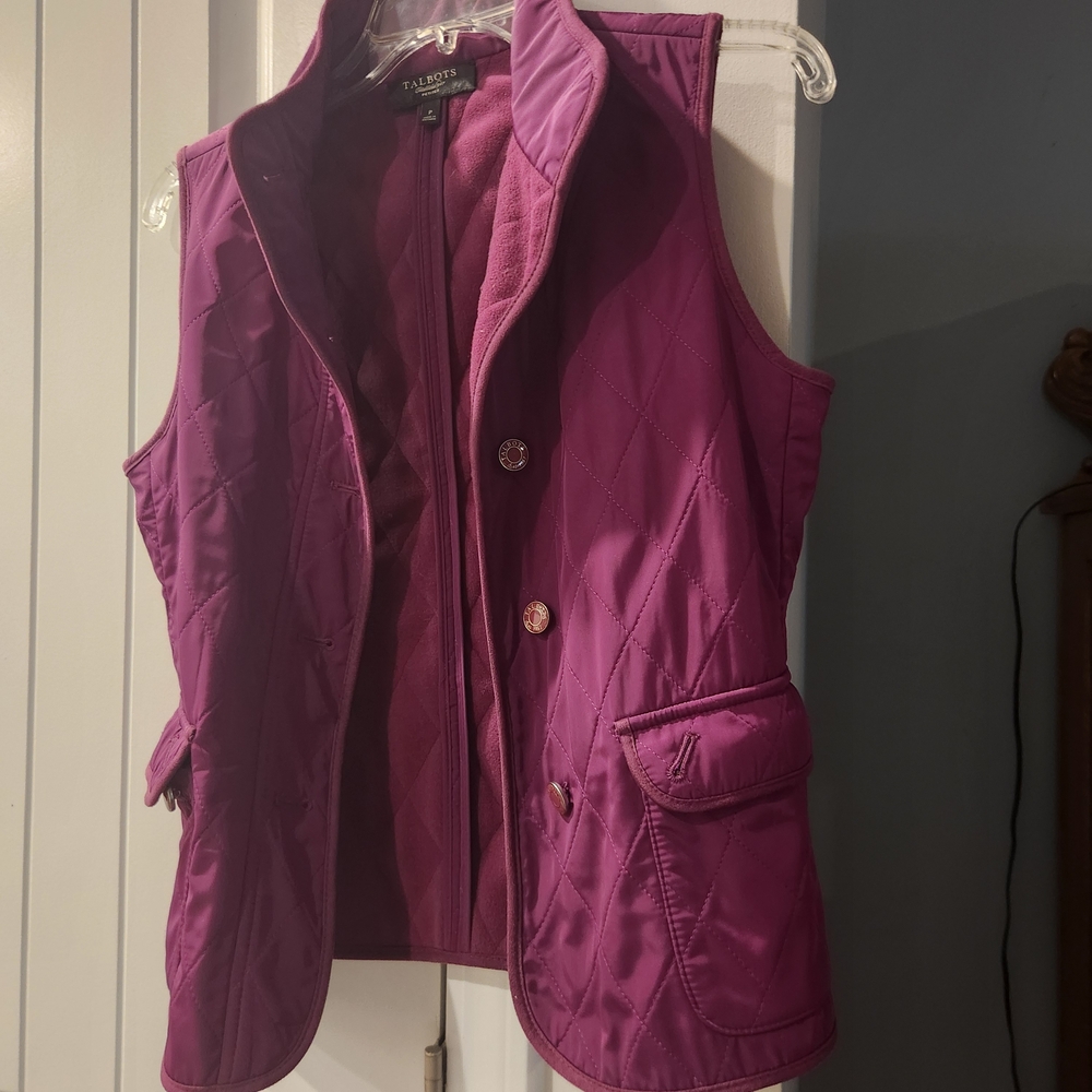 Women's Quilted Vest - Purple